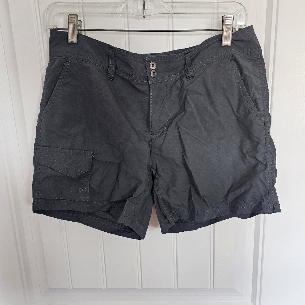 Columbia Women's Athletic Cargo Shorts - Dark Gray
